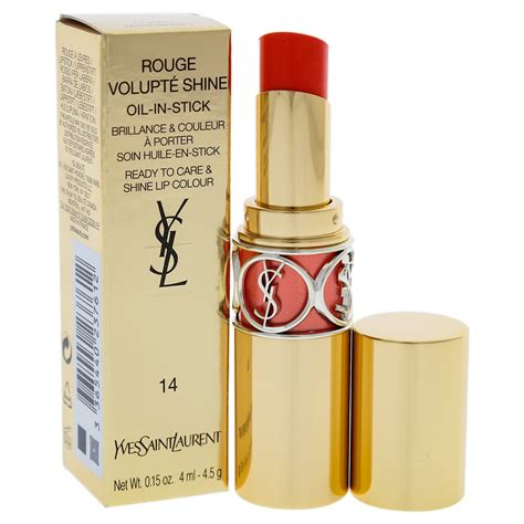 yves saint laurent rouge volupté shine corail in touch|yves saint laurent lipstick.